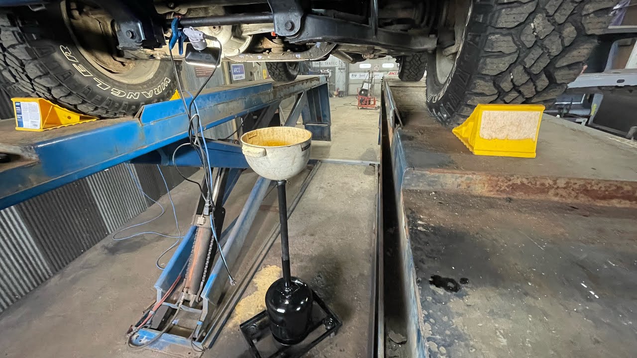 Quick shop project -Waste Oil Drain Tank out of junk