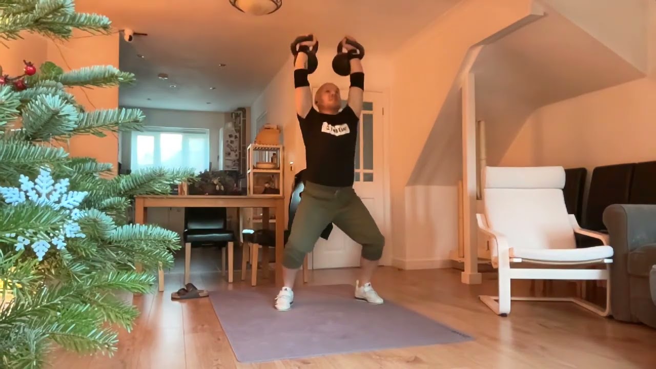 Strength / Endurance - Alternating double cleans and double jerks every 40 seconds