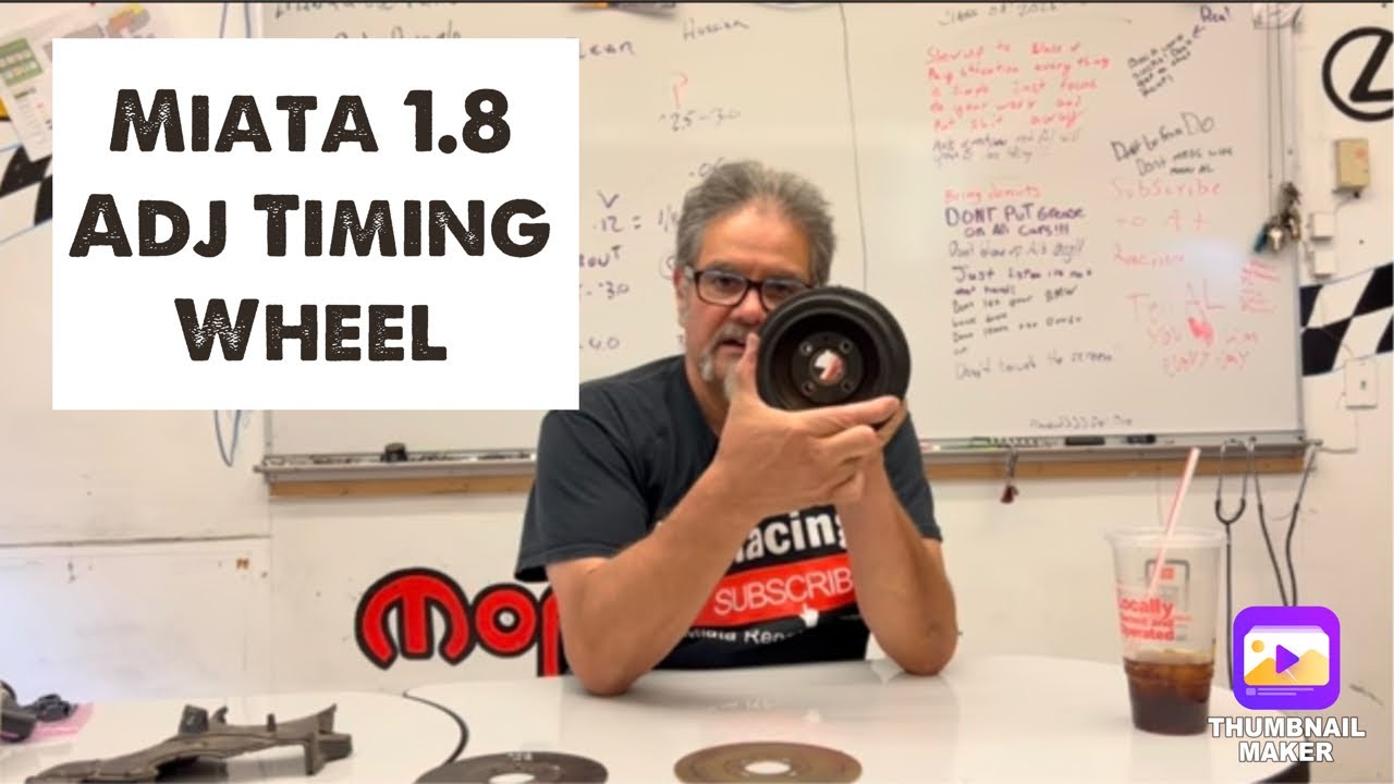 Miata 1.8 NB Adjustable timing wheel. Spec Miata, Autocross, Track Car, MX5