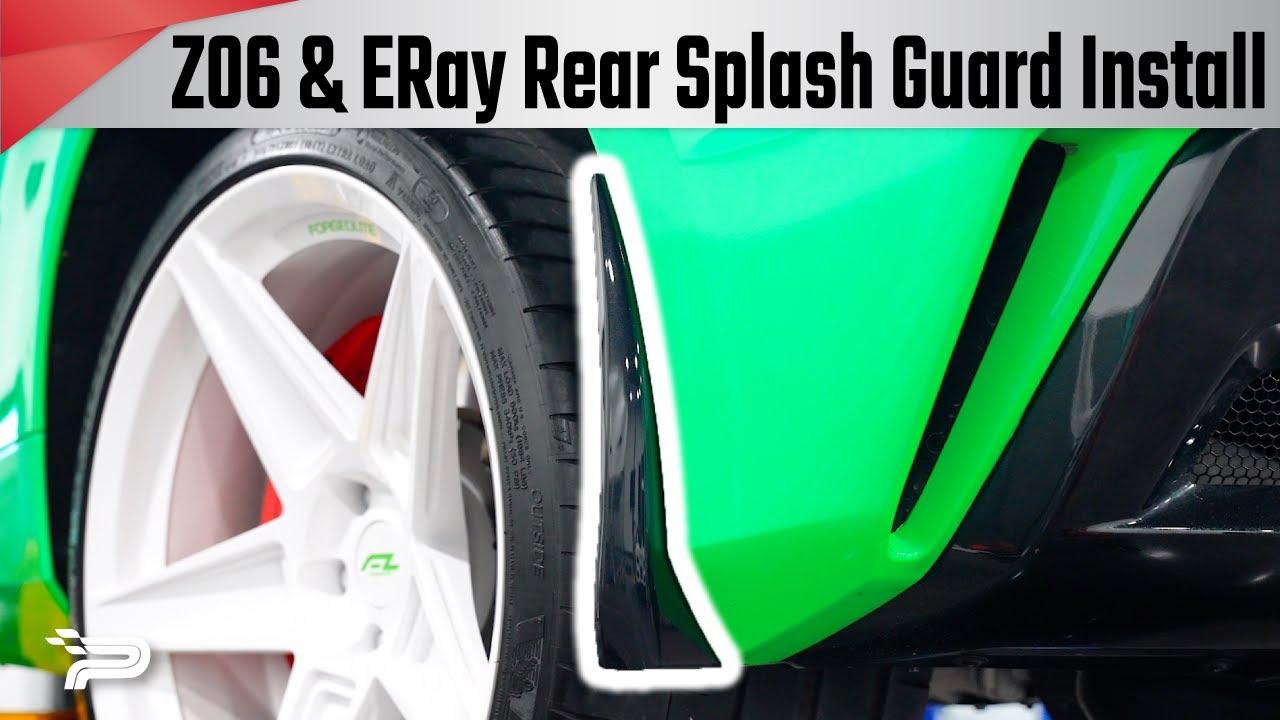 C8 Corvette Z06 & Eray Rear Splash Guard Install - Paragon Performance