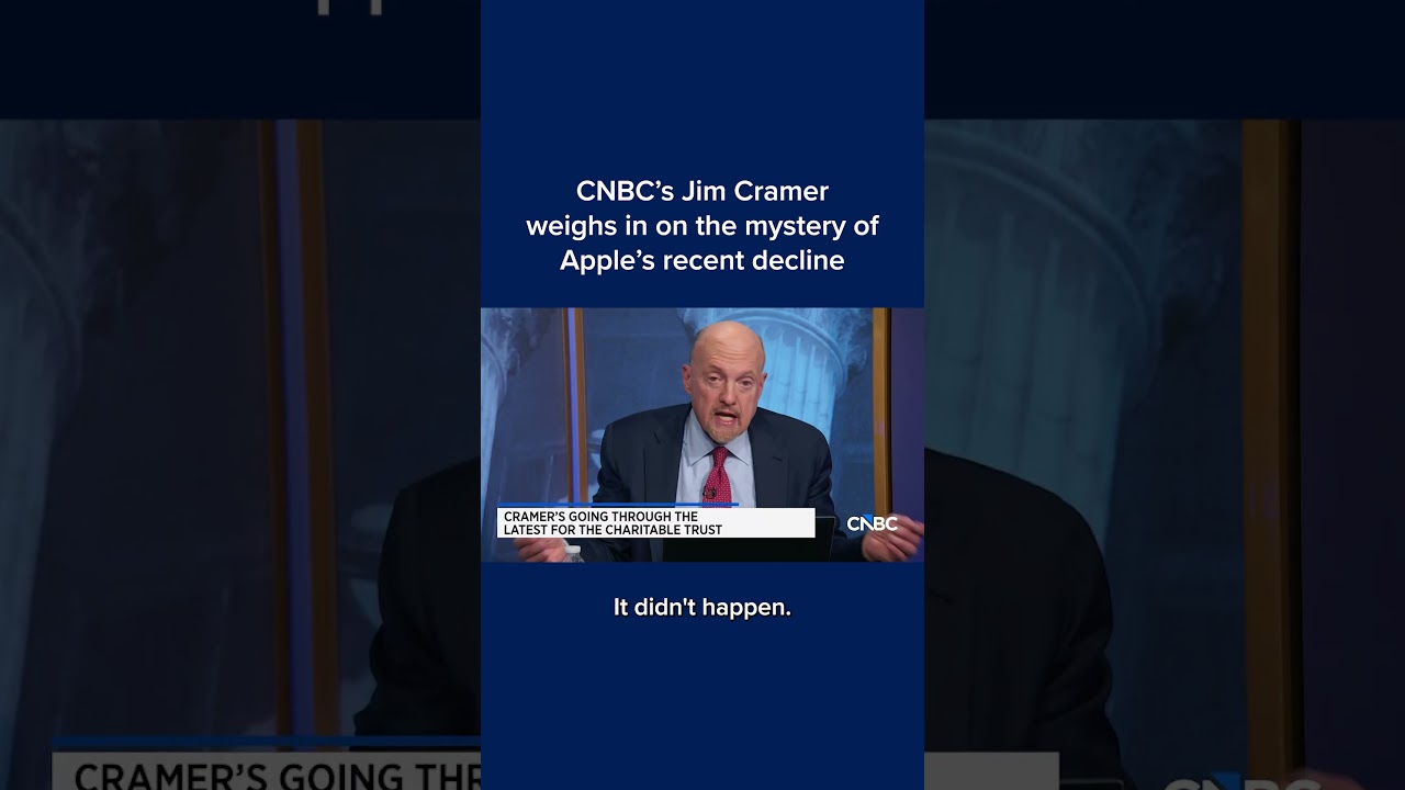CNBC's Jim Cramer weighs in on the mystery of Apple's recent decline