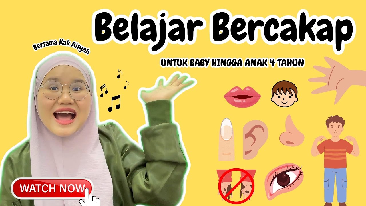 Belajar Bercakap Dengan KakAisyah | Anggota Badan | Head Shoulder Knee and Toes 🥰