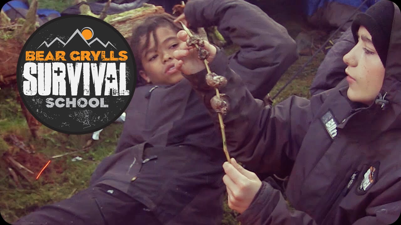 Bear Grylls Survival School: Eating Dead Squirrels