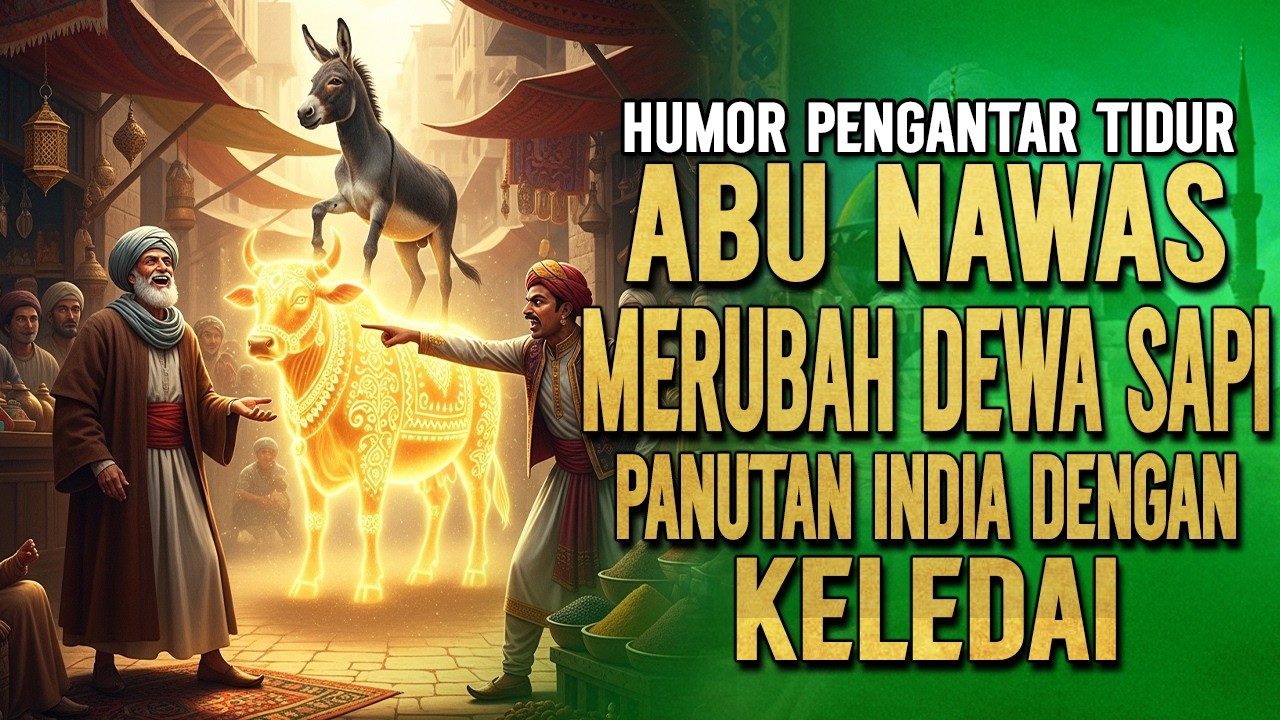 ABU NAWAS MERUBAH DEWA SAPI PANUTAN INDIA DENGAN KELEDAI || KISAH ABU NAWAS PENGATAR TIDUR