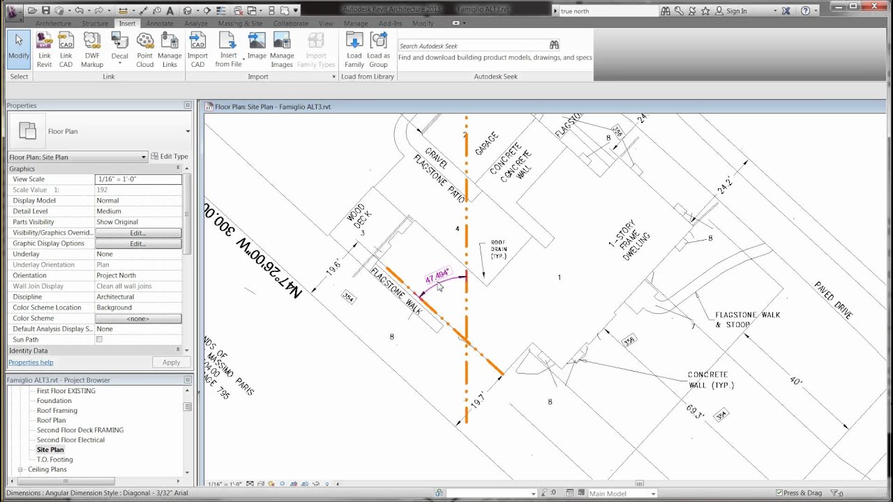 Set True North in Revit