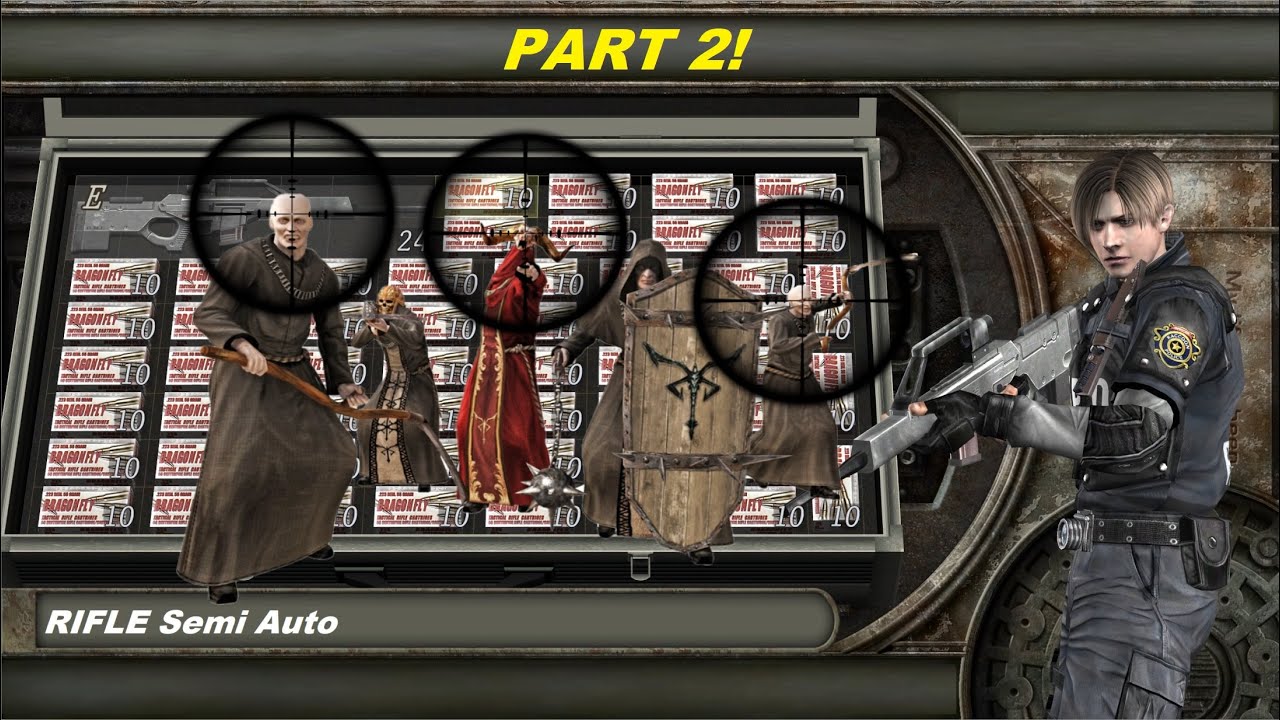 RE4 Resident Evil 4 only rifle (Castle) part 2
