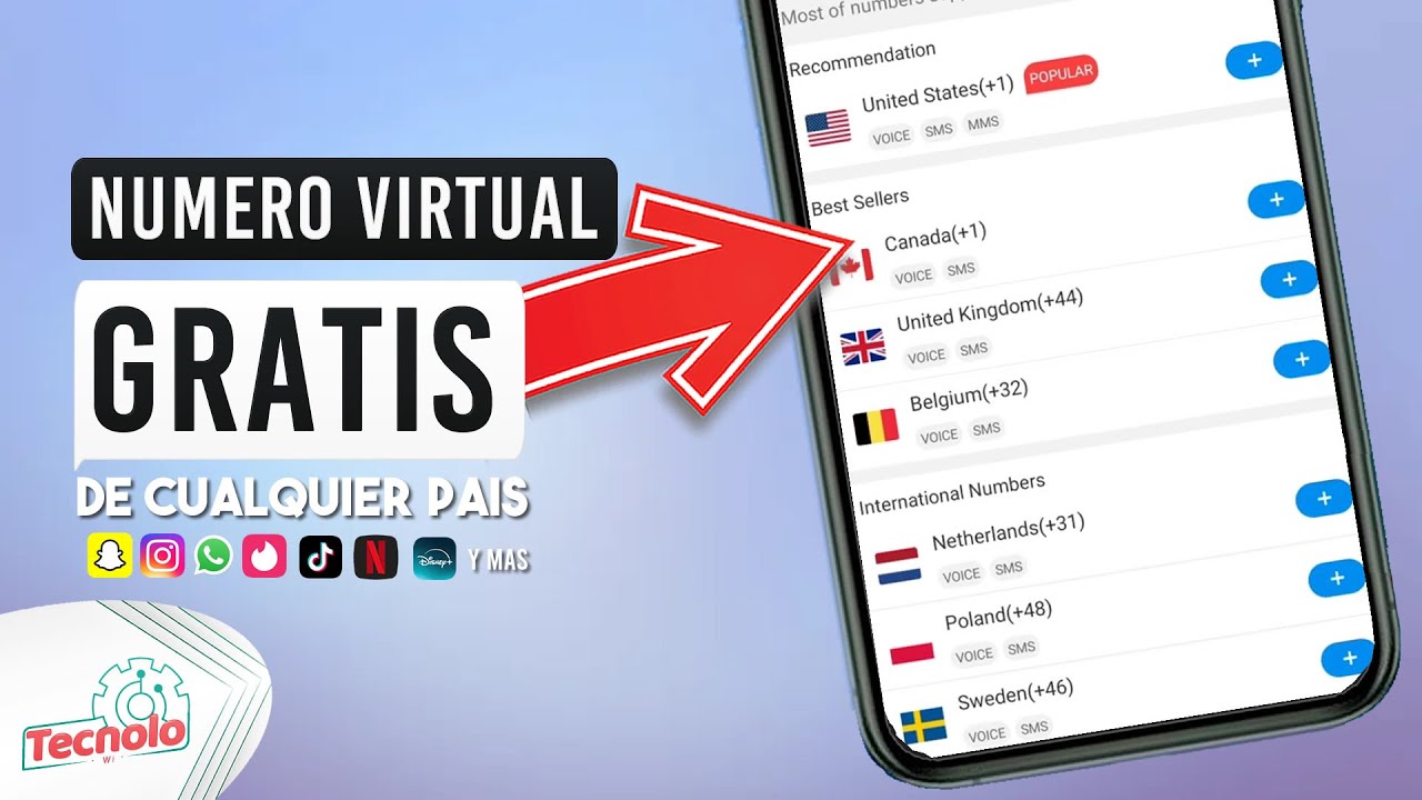 Como Obtener NÚMEROS VIRTUALES TOTALMENTE GRATIS | Para cualquier App o Página