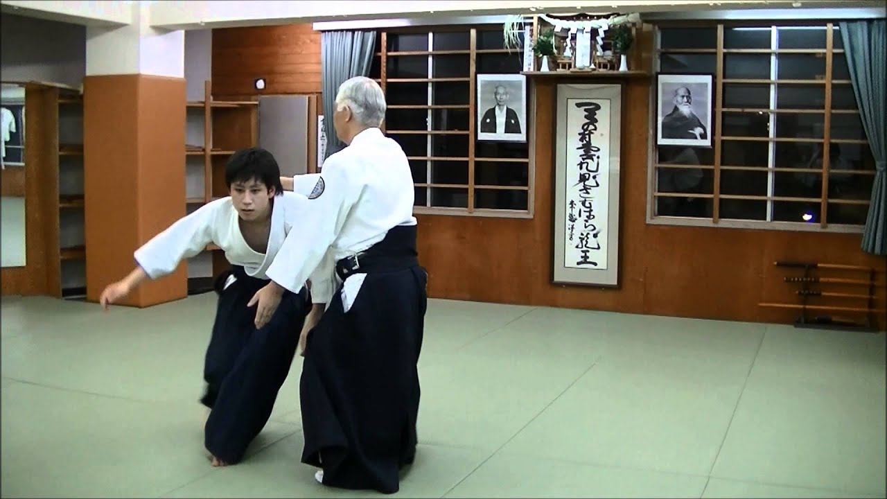 Ishigaki Shihan's Aikido Lesson: for beginners:合気道技（片手取り一教他初心者向け）