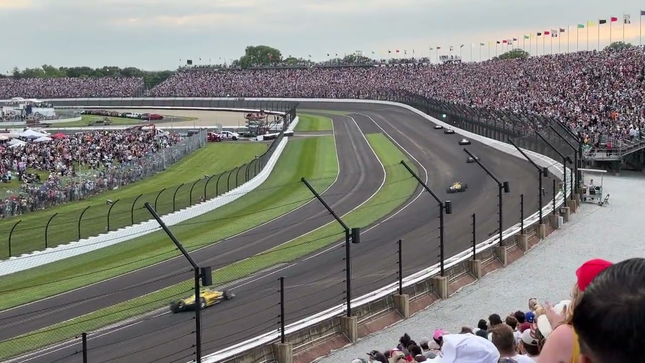 Crazy Fan Reactions Last Laps 2024 Indy 500 ~ Newgarden Win ~ Turn 3