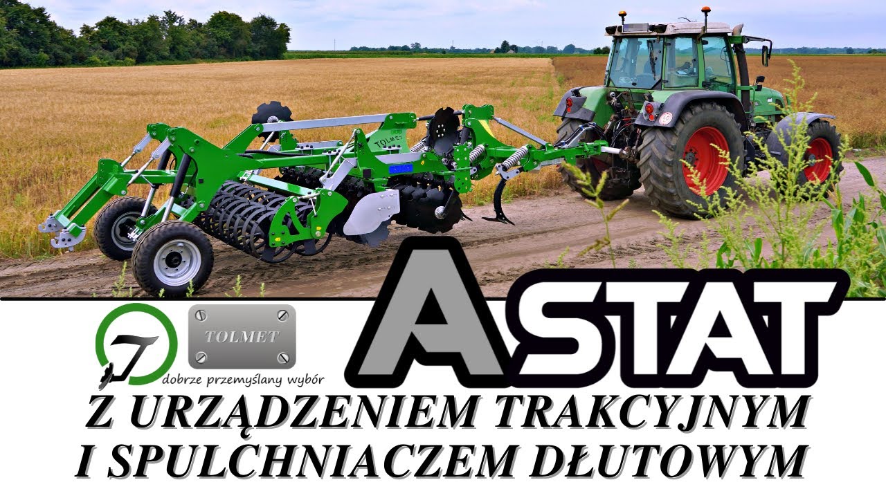 Astat z urządzeniem trakcyjnym i spulchniaczem dłutowym - prezentacja