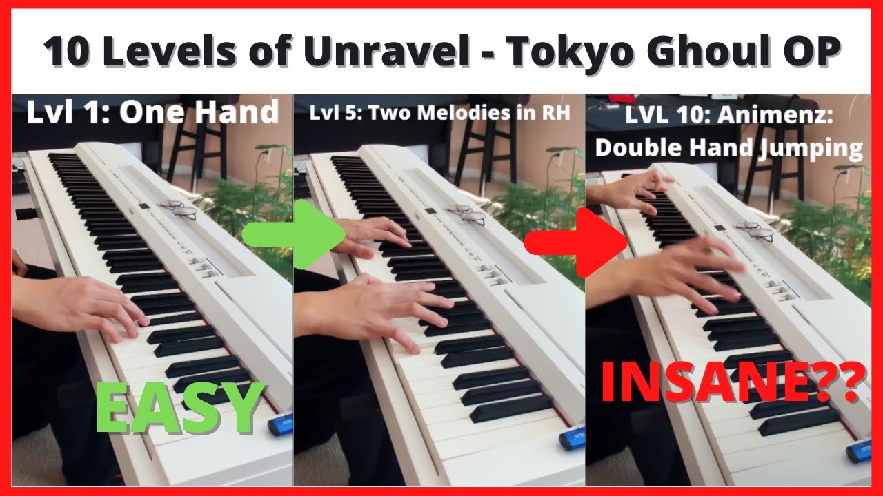 10 Levels of Unravel - Easy to Animenz #Shorts