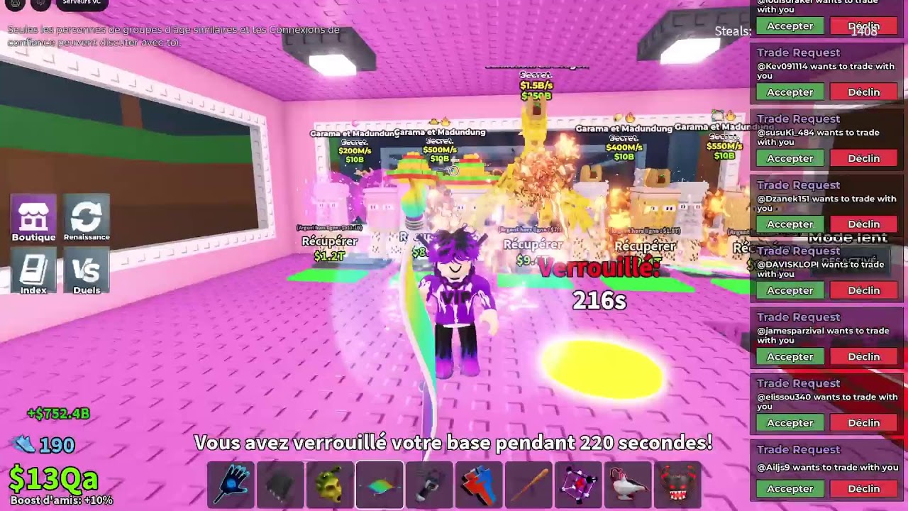 Live fr en direct je trade steal a brainrot#roblox #stealabrainrot #trade #pvp