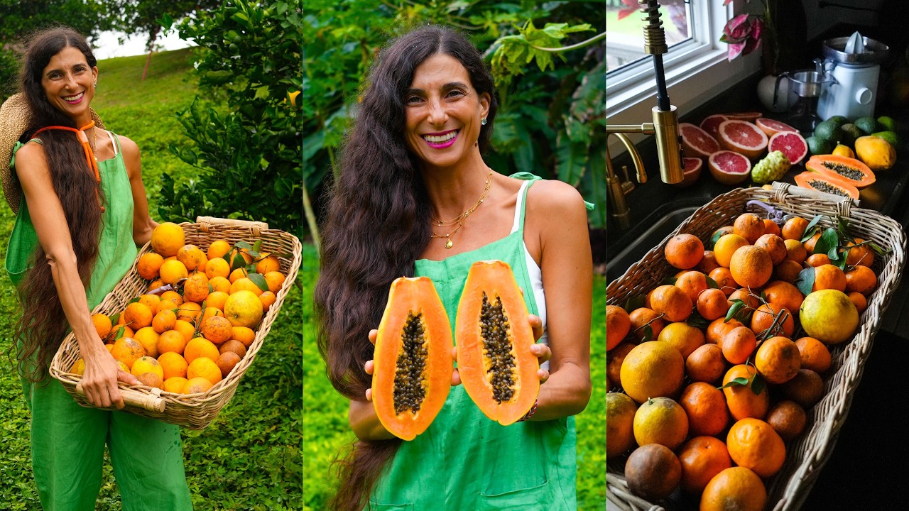 Ем ТОЛЬКО то, что выращиваю, целый день 🌺🍍 | Более 20 лет сыроедческого веганства, живу на фрукто...