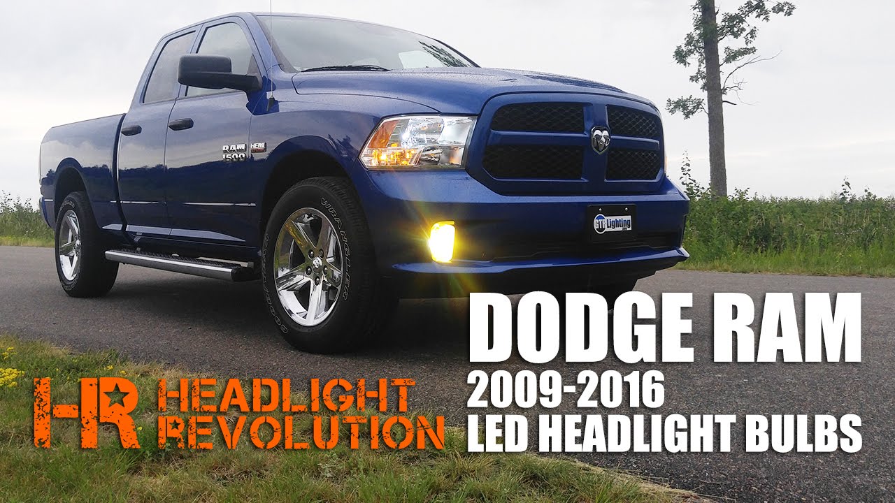 LED Headlight Bulb Upgrade Kit for 2009-2018 Dodge Ram with Reflector Headlights