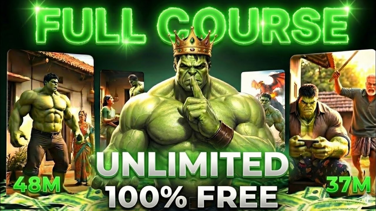 How To Create Perfect HULK Ai Videos | ai se cartoon video kaise banaye | text to video ai free
