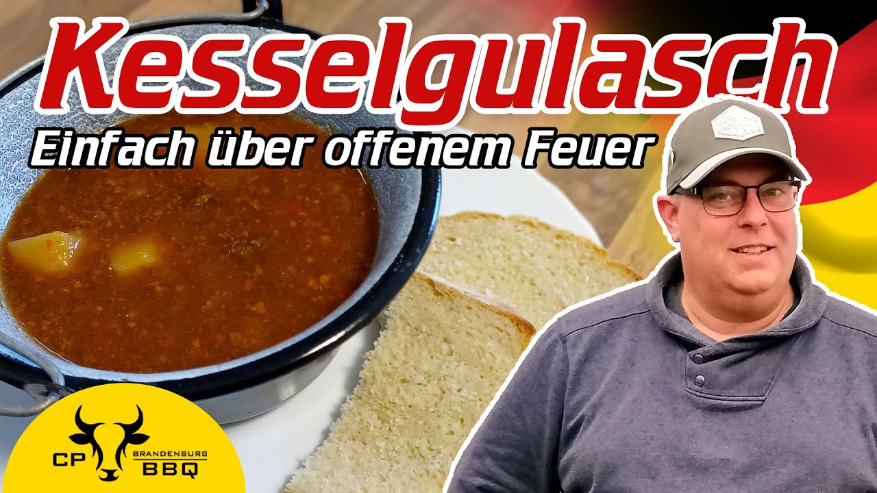 Ein Kessel Buntes. Kesselgulasch über offenem Feuer