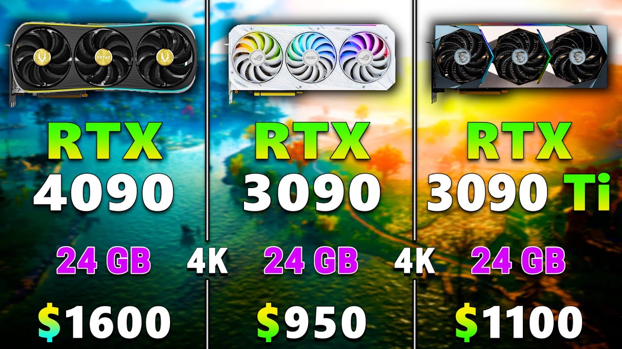 RTX 4090 24GB vs RTX 3090 24GB vs RTX 3090 Ti 24GB | PC Gameplay Tested in 4K
