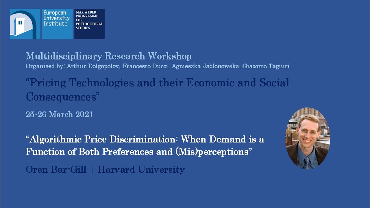 Oren Bar-Gill | &ldquo;Algorithmic Price Discrimination&rdquo;