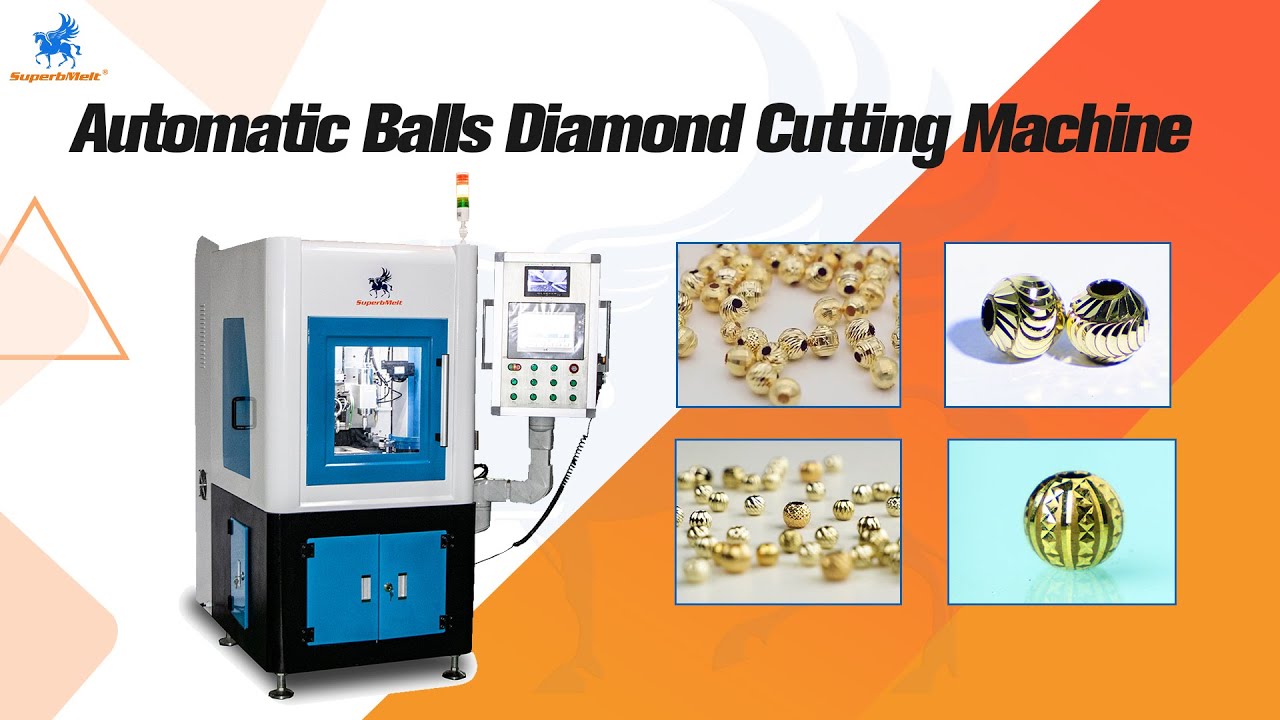 SuperbMelt automatic ball diamond cutting machine of two blade for faceting jewelry gold silver bead