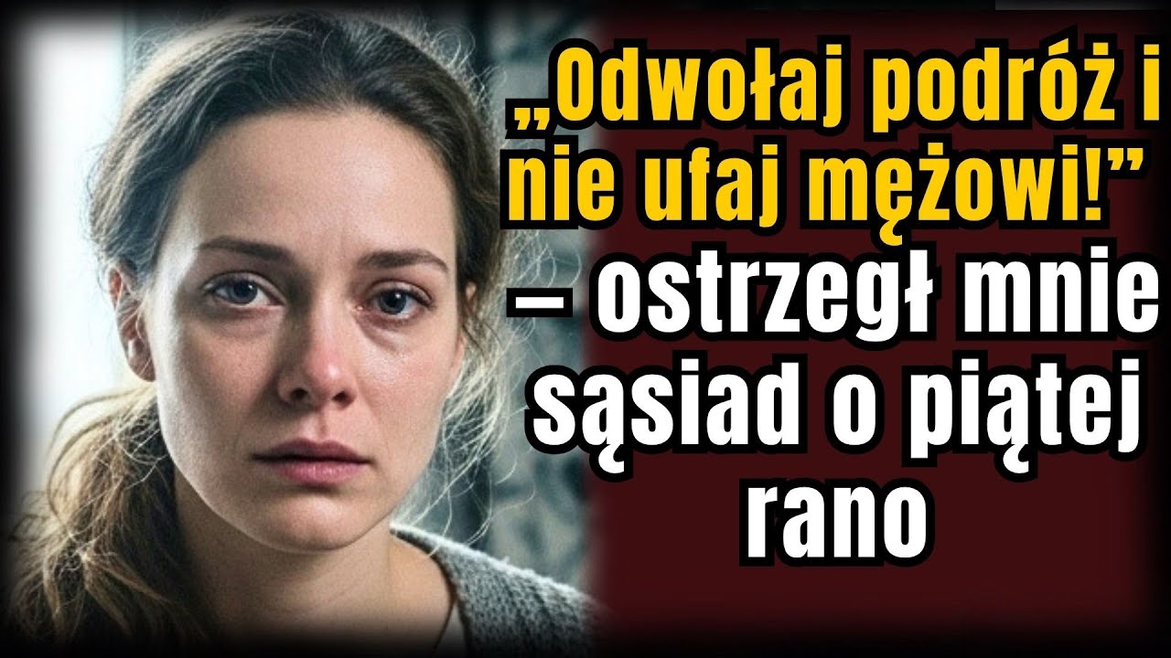 „Odwołaj podróż i nie ufaj mężowi!” — ostrzegł mnie sąsiad o piątej rano💔