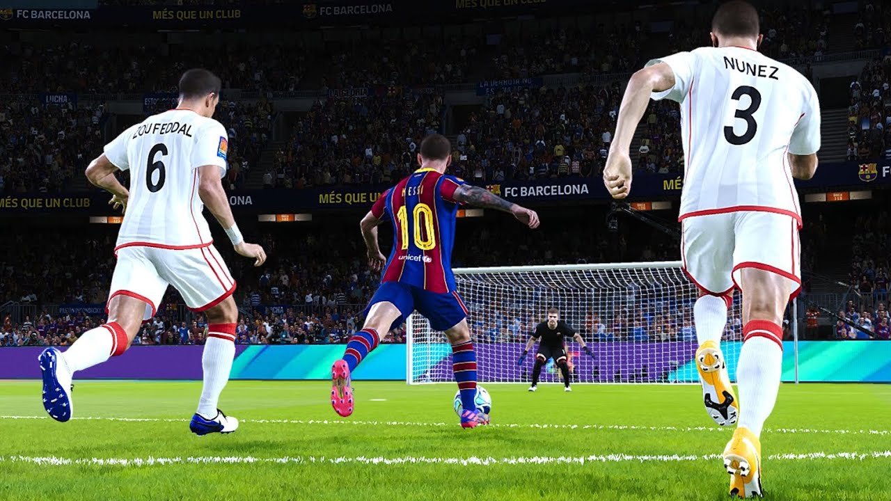 Short Highlights: FC Barcelona 2-1 Athletic Club (PES 2021) | Playzone Game