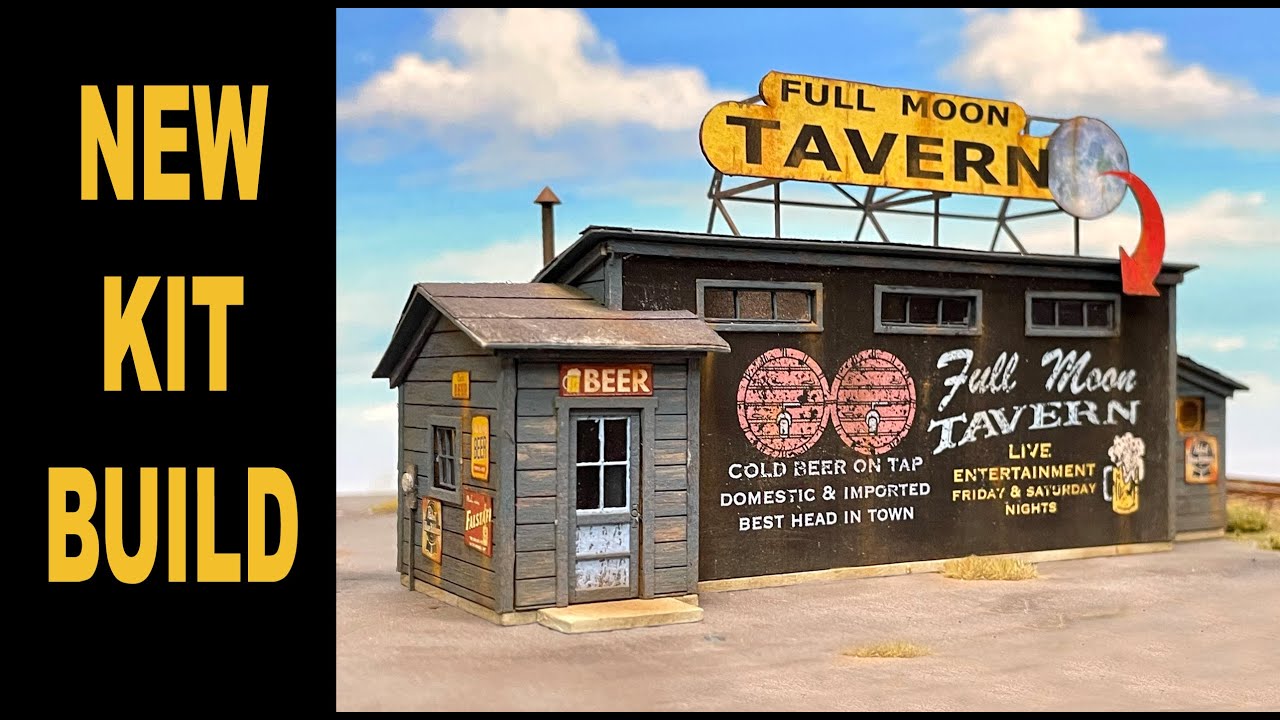 Building a tavern for our model railroad layout!