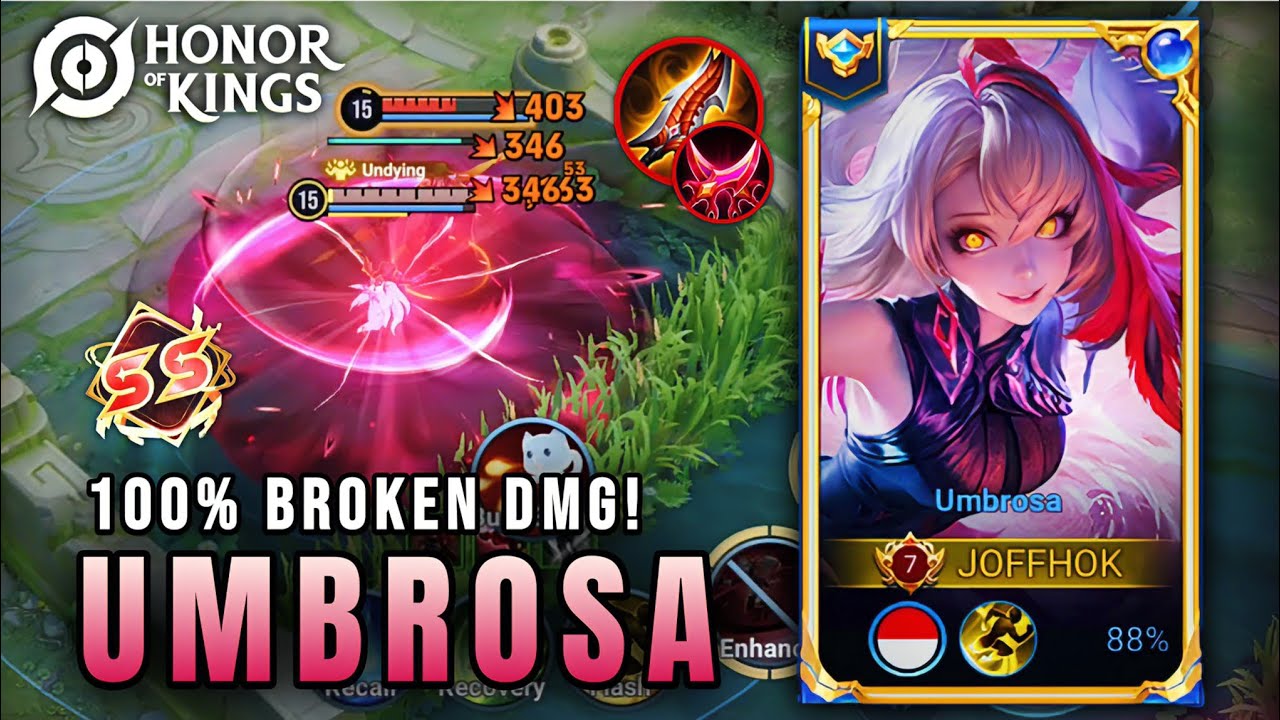 Umbrosa's Insane DMG Build! Unleash 100% OP Damage | Honor of Kings #honorofkingsgameplay