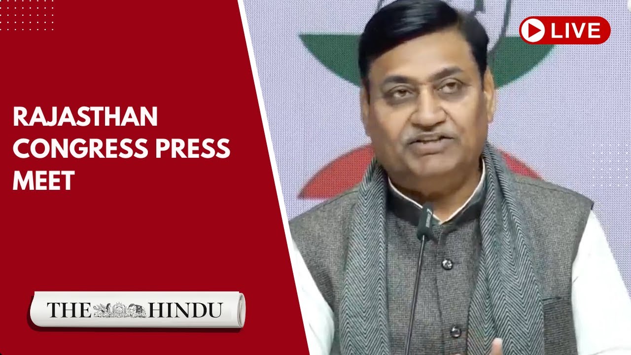 Rajasthan Congress chief Govind Singh Dotasra, LoP Tika Ram Jully address press conference