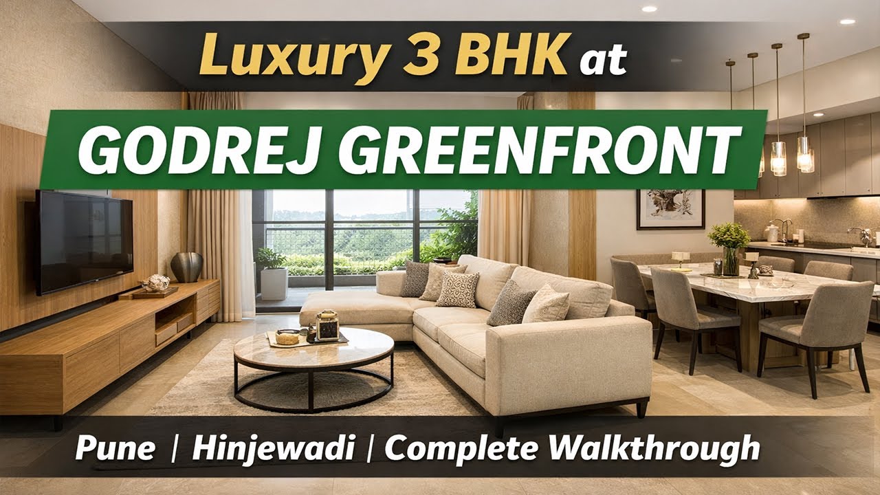 Luxury 3 BHK at Godrej Greenfront Pune | Hinjewadi | Complete Walkthrough #exbroker#GodrejGreenfront