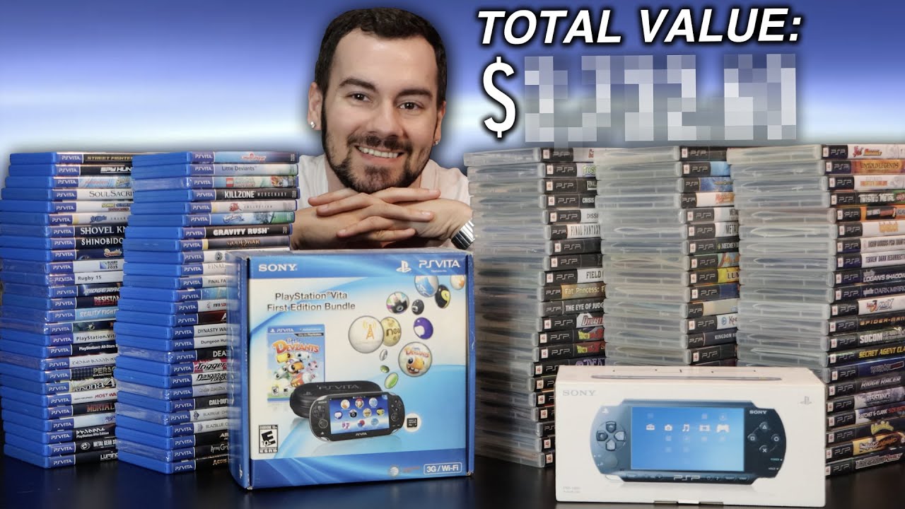 My PSP and PS Vita Physical Games Collection So Far (130+ Games and Total Value)