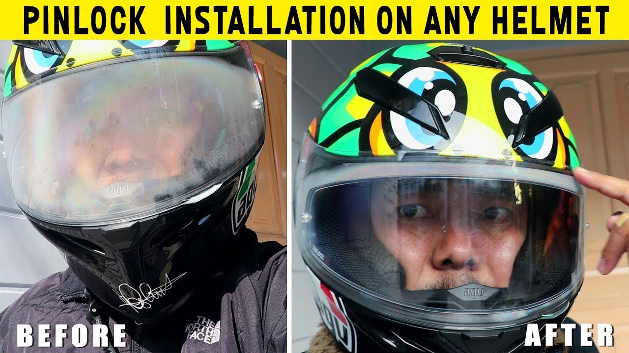 HELMET PINLOCK INSTALLATION | FOG RESISTANT LENS | AGV K3 SV VISOR