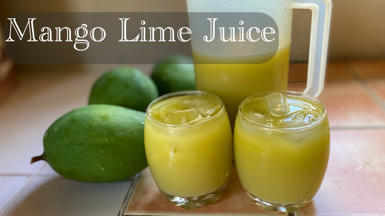 I made refreshing Mango and Lime juice and shared a glass with my father in Law