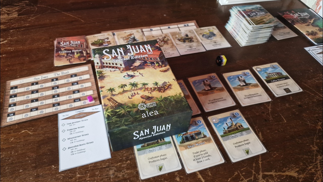 How to play San Juan Solo - The Hand Solo Mode
