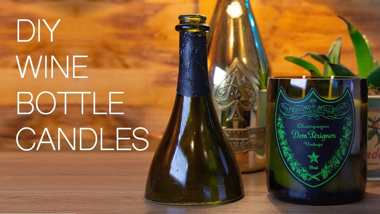 How To Make Champagne, Wine & Beer Bottle Candles