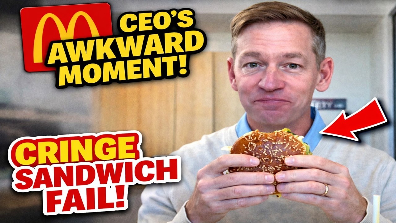McDonald’s CEO Has The Most Awkward Burger Bite Ever…