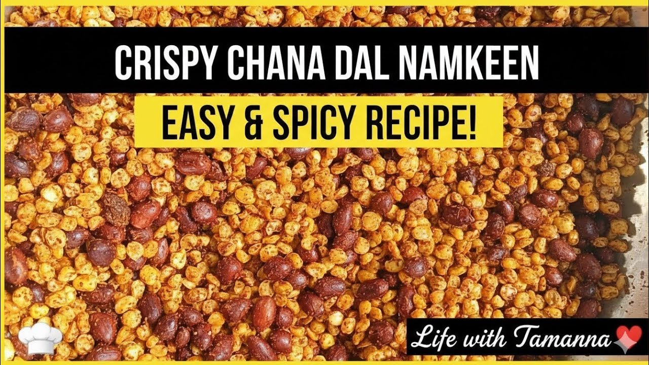 Ghar Par Banaye Kurkura Chaana Daal Namkeen 😍 | Market Jaisa Taste | Easy & Healthy Snack Recipe