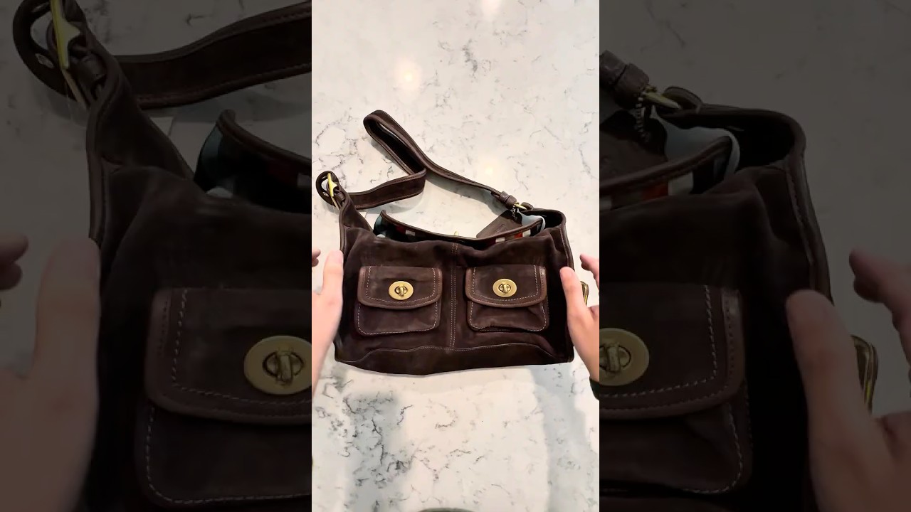 Manifested. Found. Restored. 🤯 #RARE #Coach #Haversack #vintagecoach #suede #cleaningtips #purse