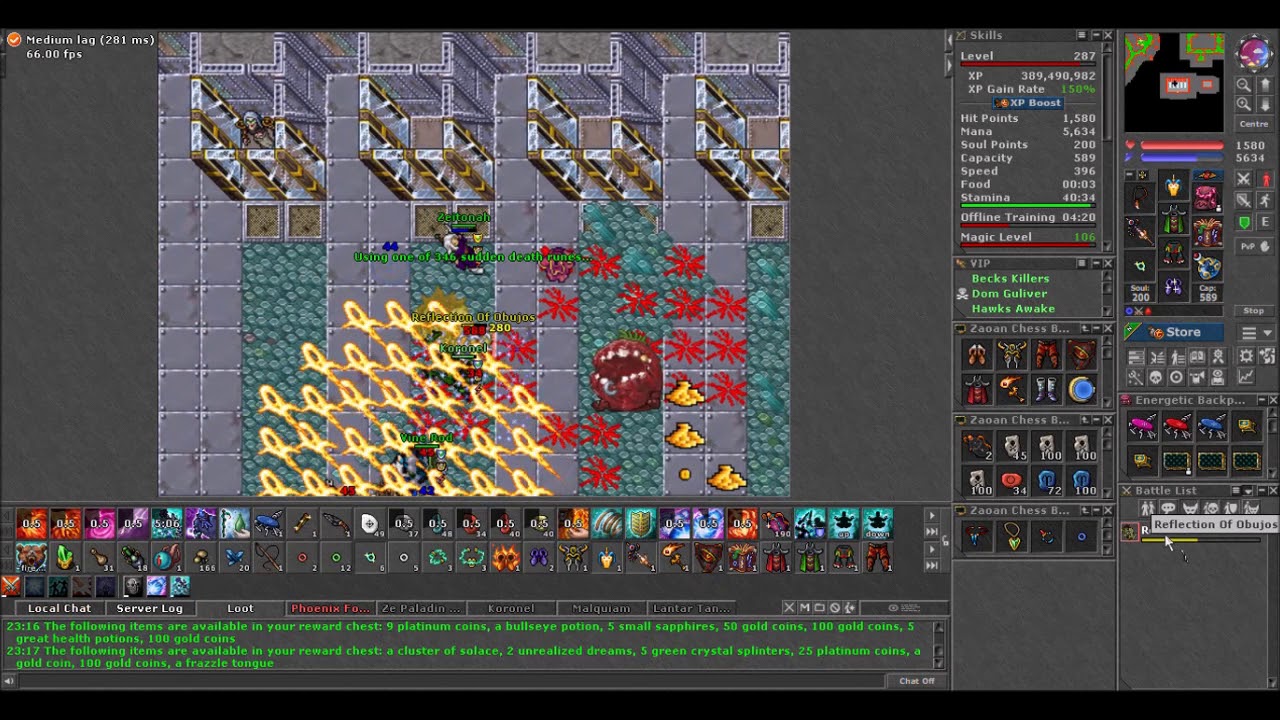 [Tibia] [MS287] Mysterious Ornate Chest Quest - Final Bosses
