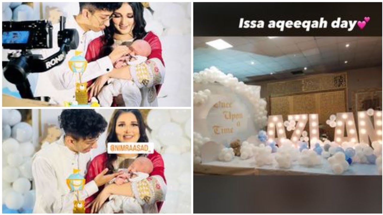 Aqeeqa Ceremony of Asad and Nimra's son Azlan #aqeeqah #nimraasadvlogs #nimraasad #baby #celebrity