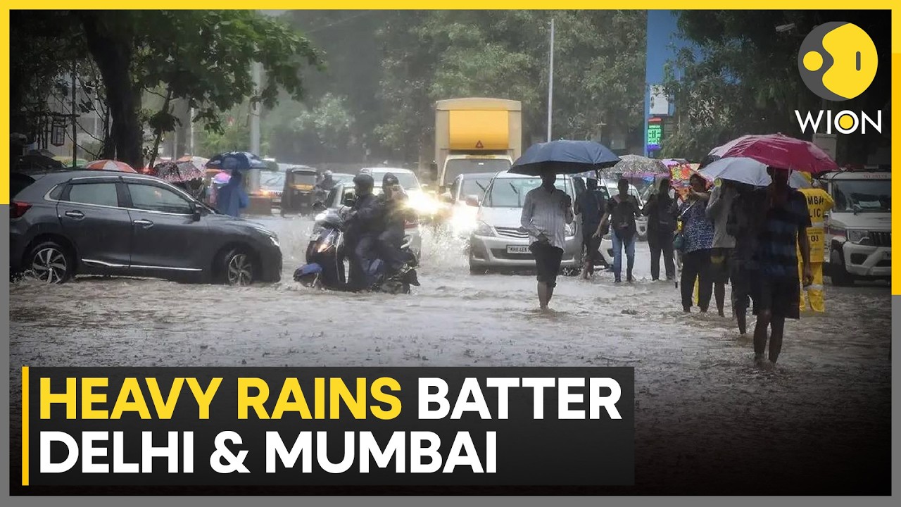 Indian Monsoon: Delhi And Mumbai Hit By Severe Waterlogging Due To Heavy Downpour | WION