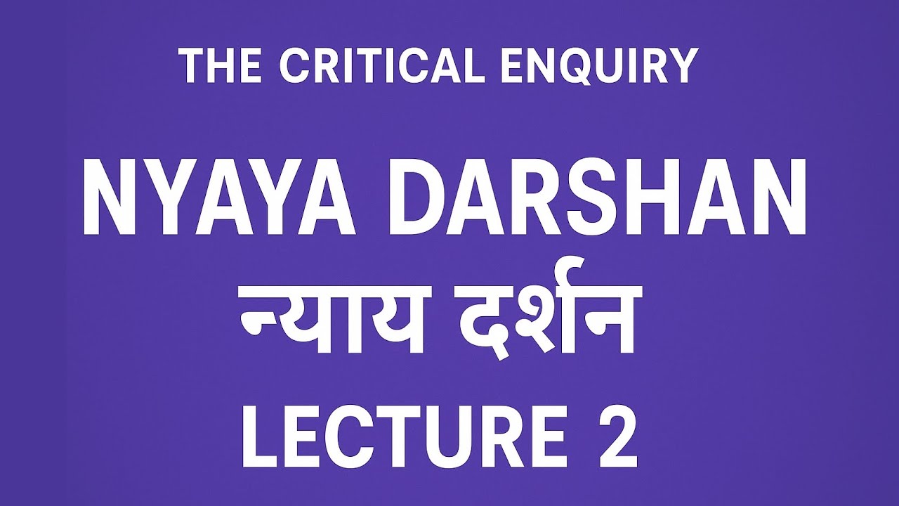 NYAYA DARSHAN | LECTURE 2- | UPSC & UGC NET | epistemology  | types of praman | pratyaksha praman 
