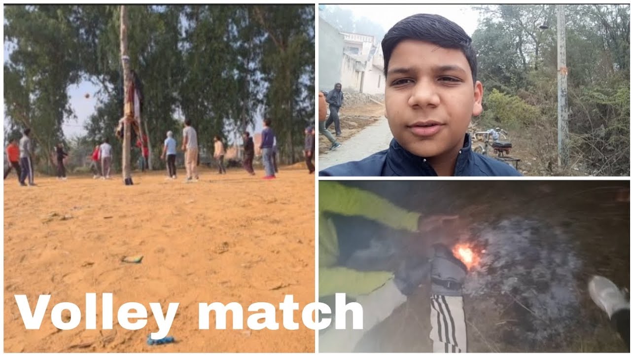Subh volley shaam ko aag ke pass warm - up #dailyvlog 