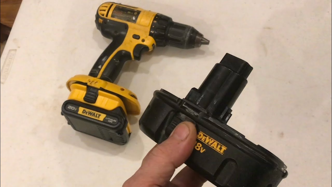 CONVERTING your old Dewalt drill to &ldquo;lithium ion&rdquo; (18 V to 20 V)&hellip;