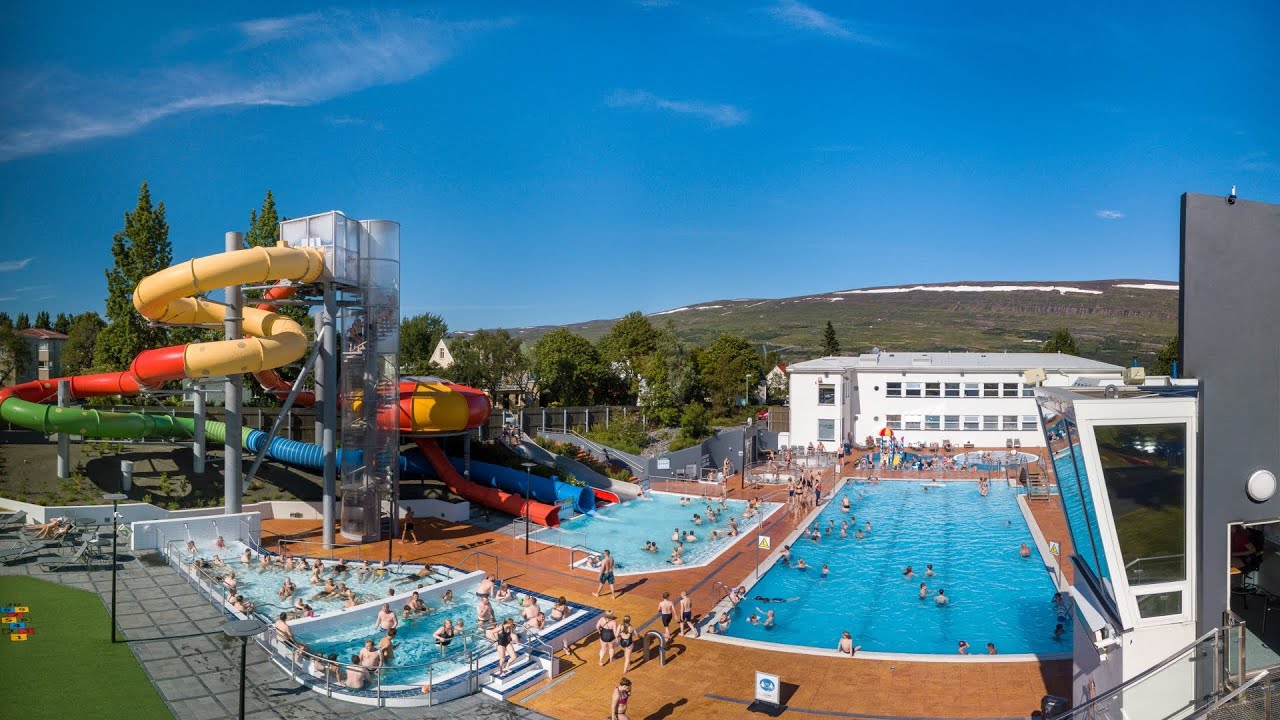 All water slides at Sundlaug Akureyrar