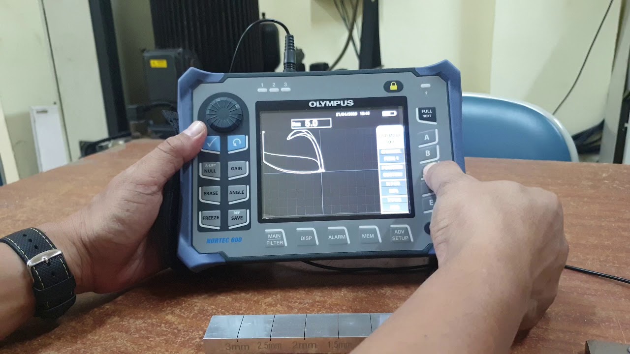 ECT Practice - Kalibrasi Surface Crack