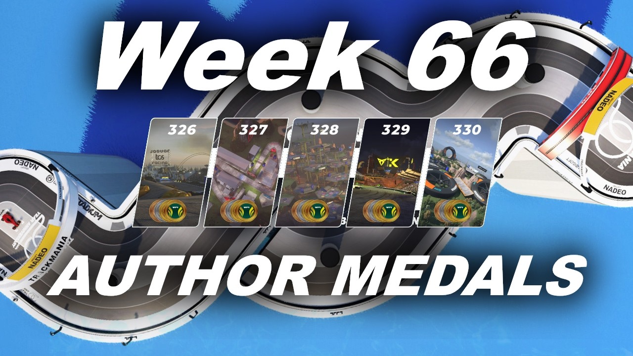 Trackmania Weekly Shorts - Week 66 Author Medals, Week 65 World Records