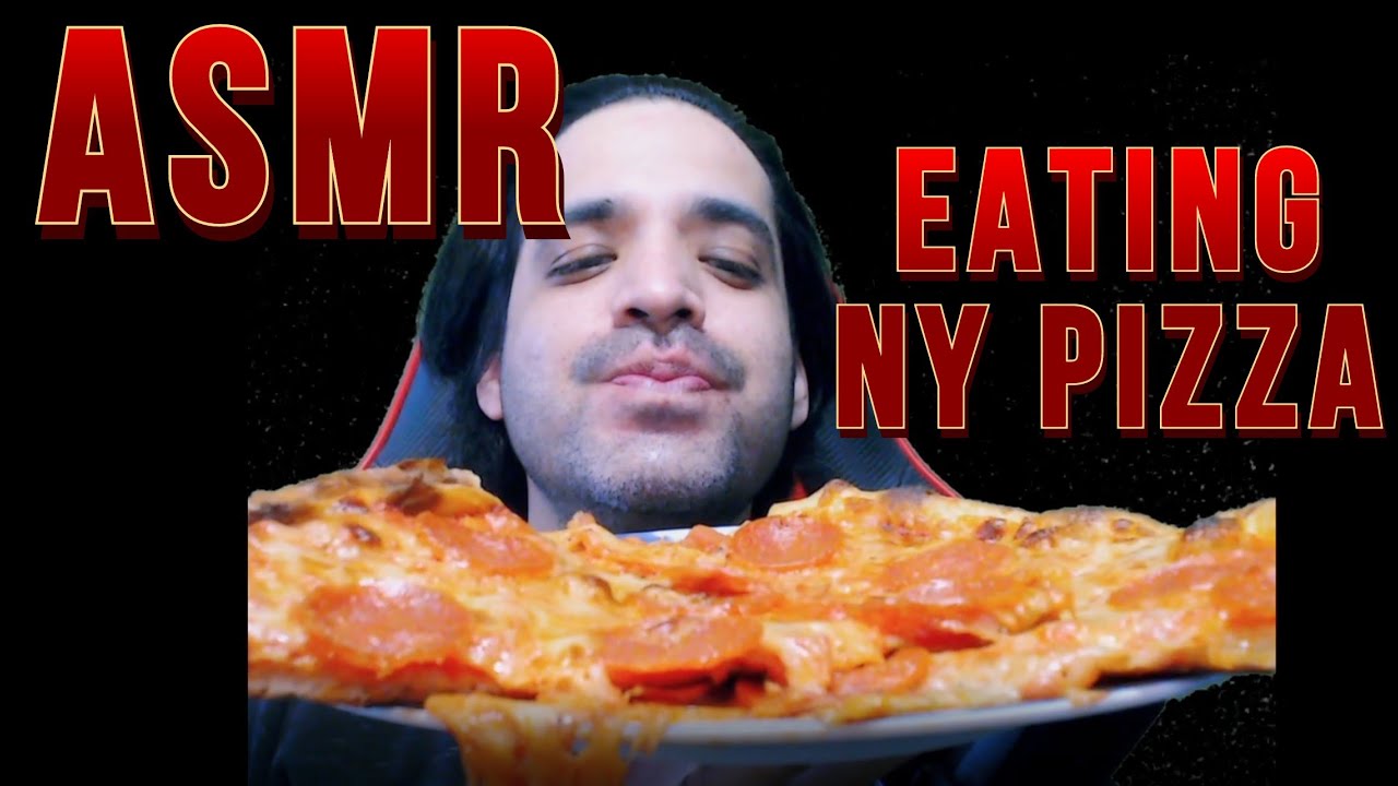 ASMR - Eating Carlo's Pizza - Pizza Day # 10 - Eating & Whispering Sounds