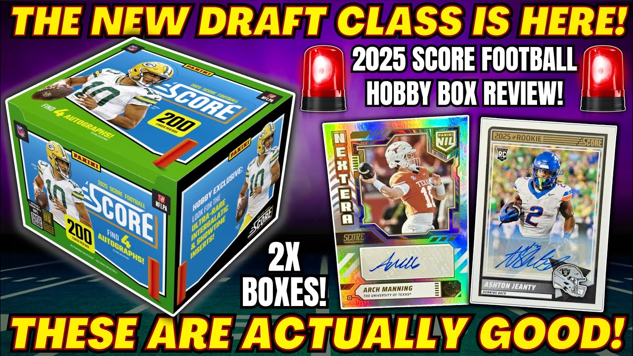 *THE FIRST PRODUCT FOR THE NEW DRAFT CLASS!🚨 2025 SCORE FOOTBALL HOBBY BOX REVIEW!🏈