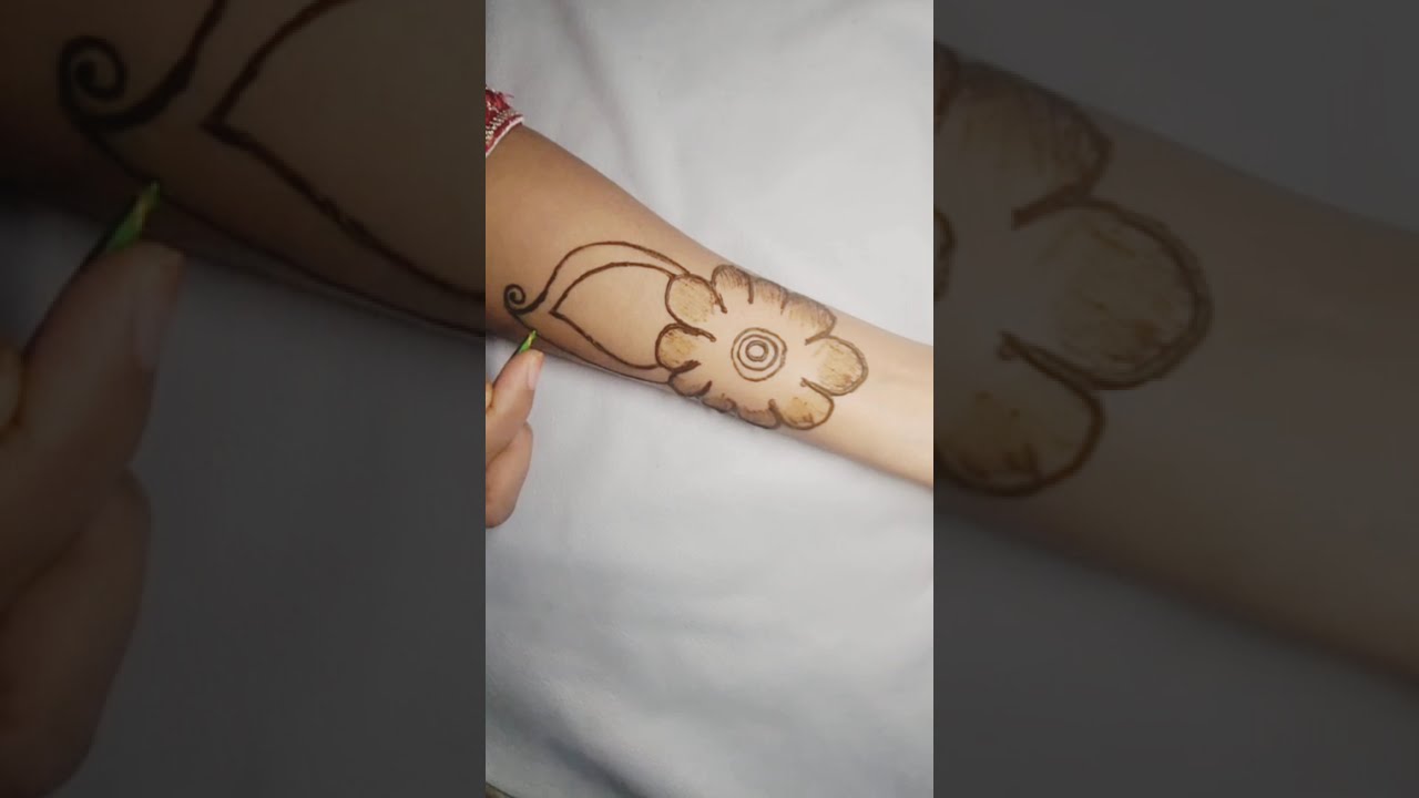 Very Easy & Simple flower 🌺 Mehandi Design #simple #heena #mehndi #viral #youtubeshorts #shortvideo 
