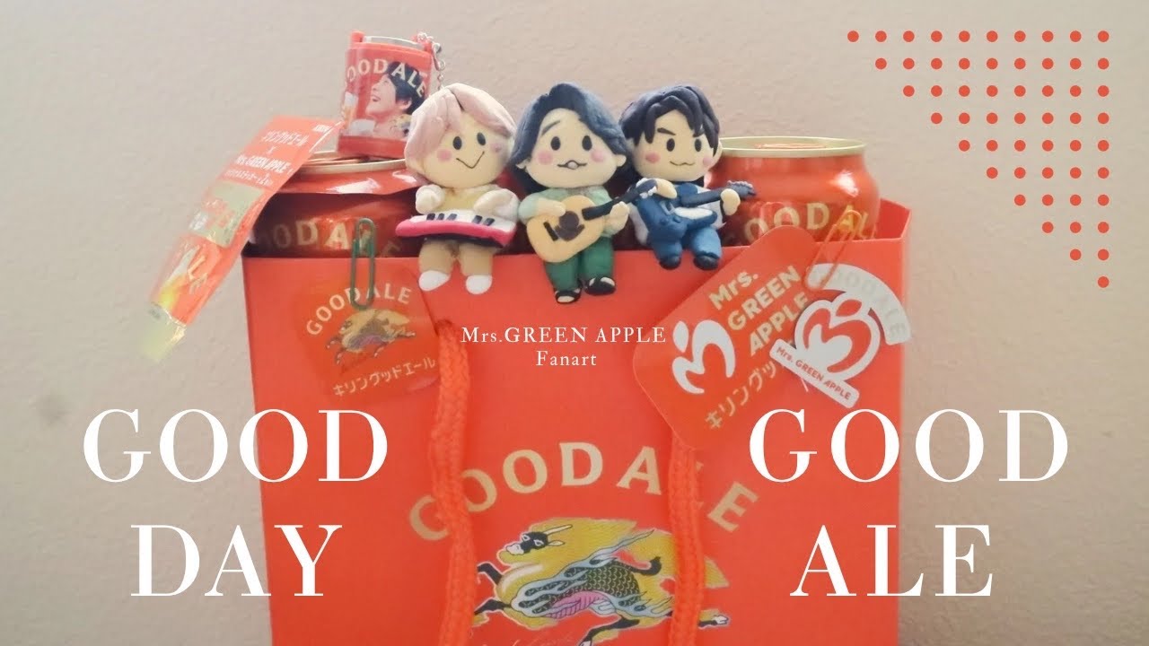 【Mrs. GREEN APPLE × GOODALE】コラボステッカー開封＆「GOOD DAY」粘土作品【ファンアート】